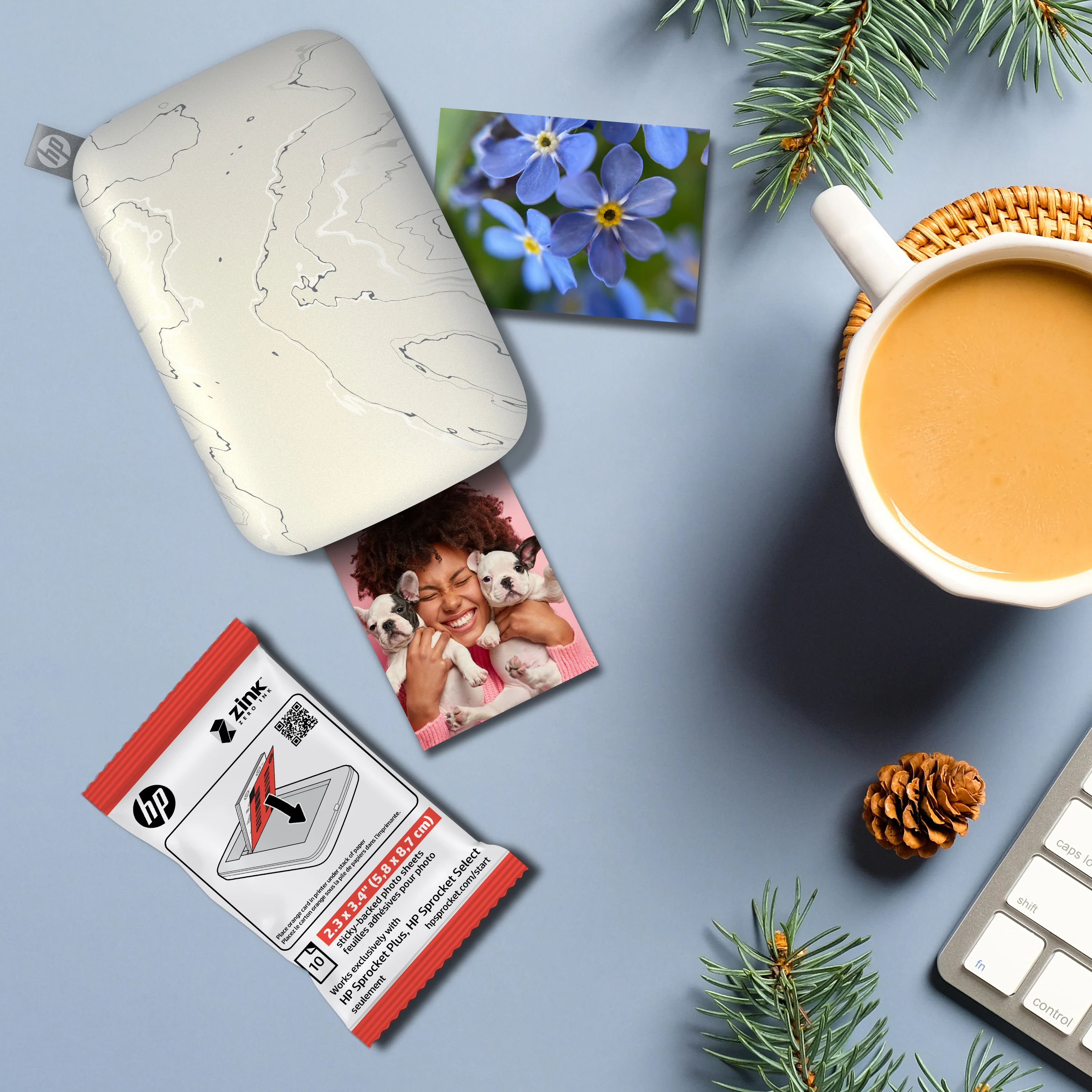HP Sprocket 2.3" x 3.4" Premium Zink Sticky Back Photo Paper (50 Sheets) - Image 3