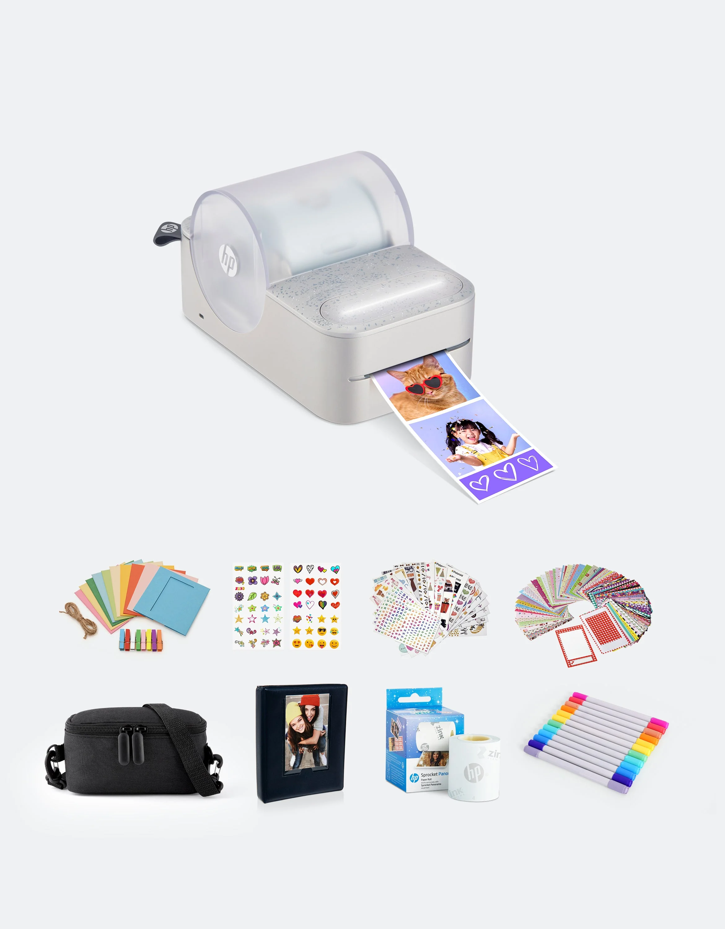 HP Sprocket Panorama Instant Portable Color Label & Photo Printer Gift Bundle - Image 21
