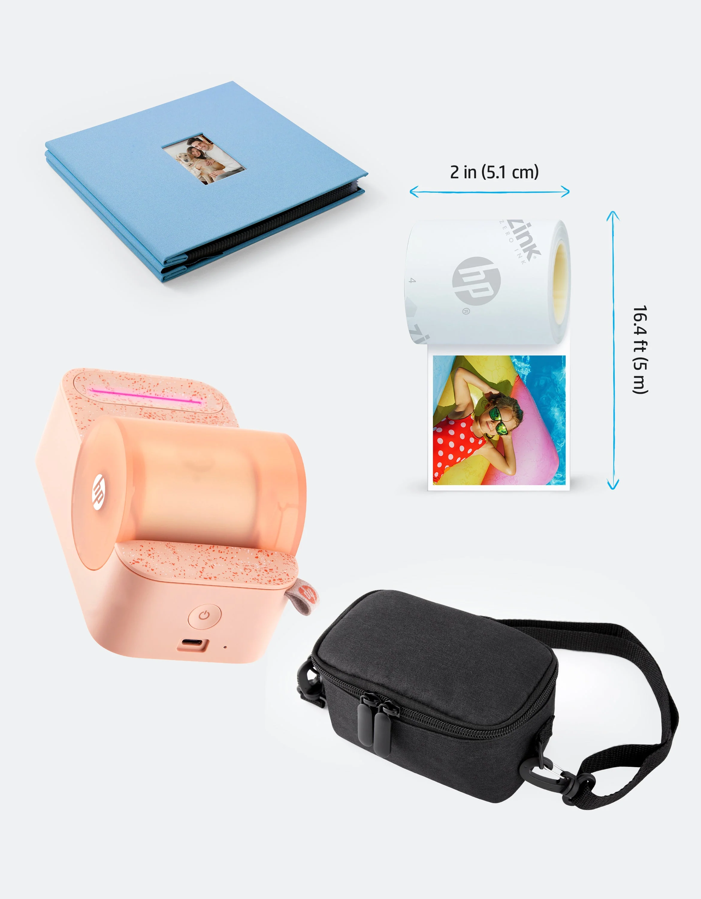 HP Sprocket Panorama Instant Portable Color Label & Photo Printer Gift Bundle - Image 29
