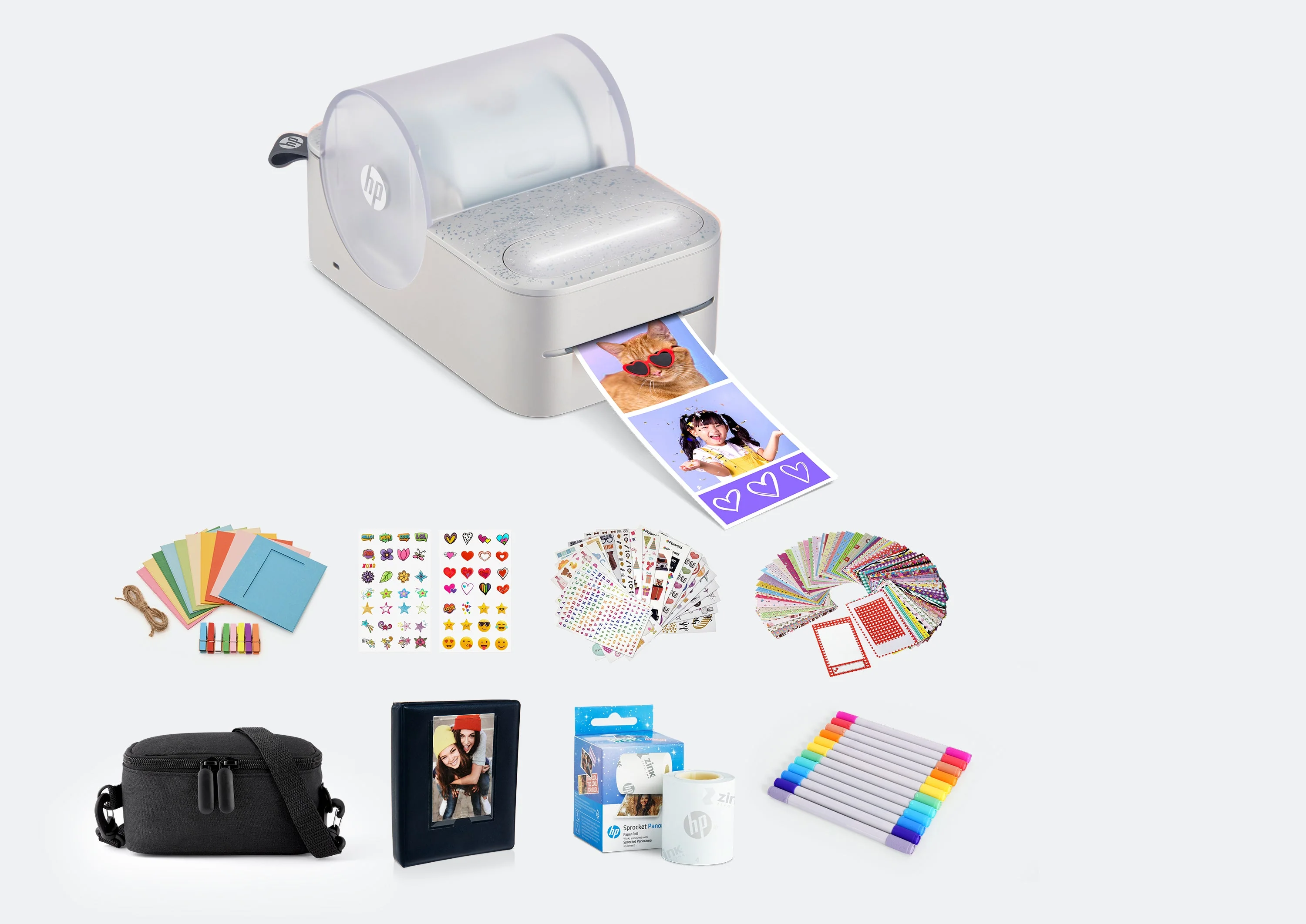 HP Sprocket Panorama Instant Portable Color Label & Photo Printer Gift Bundle - Image 6