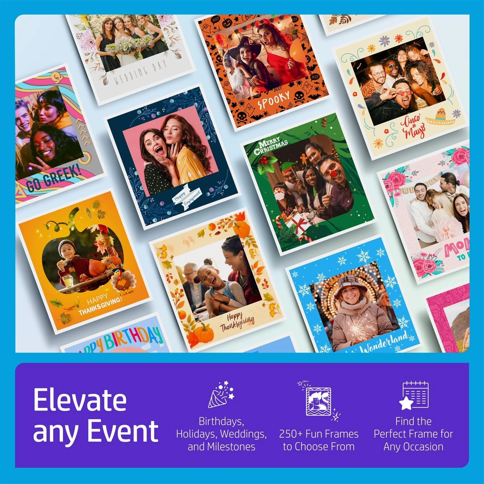 HP Sprocket Photobooth 3x4 Photo Printer (White) Bundle with Zink Paper (100 Sheets) & Carrying Case - Image 4