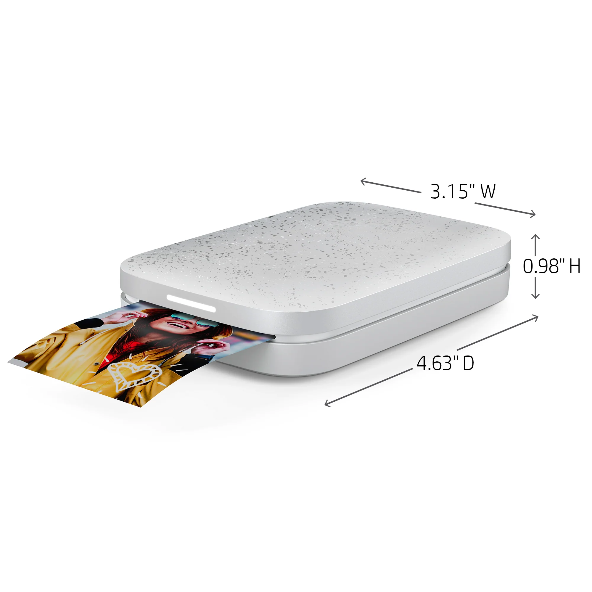 HP Sprocket Portable Instant Photo Printer 2” x 3” Luna Pearl - Image 4