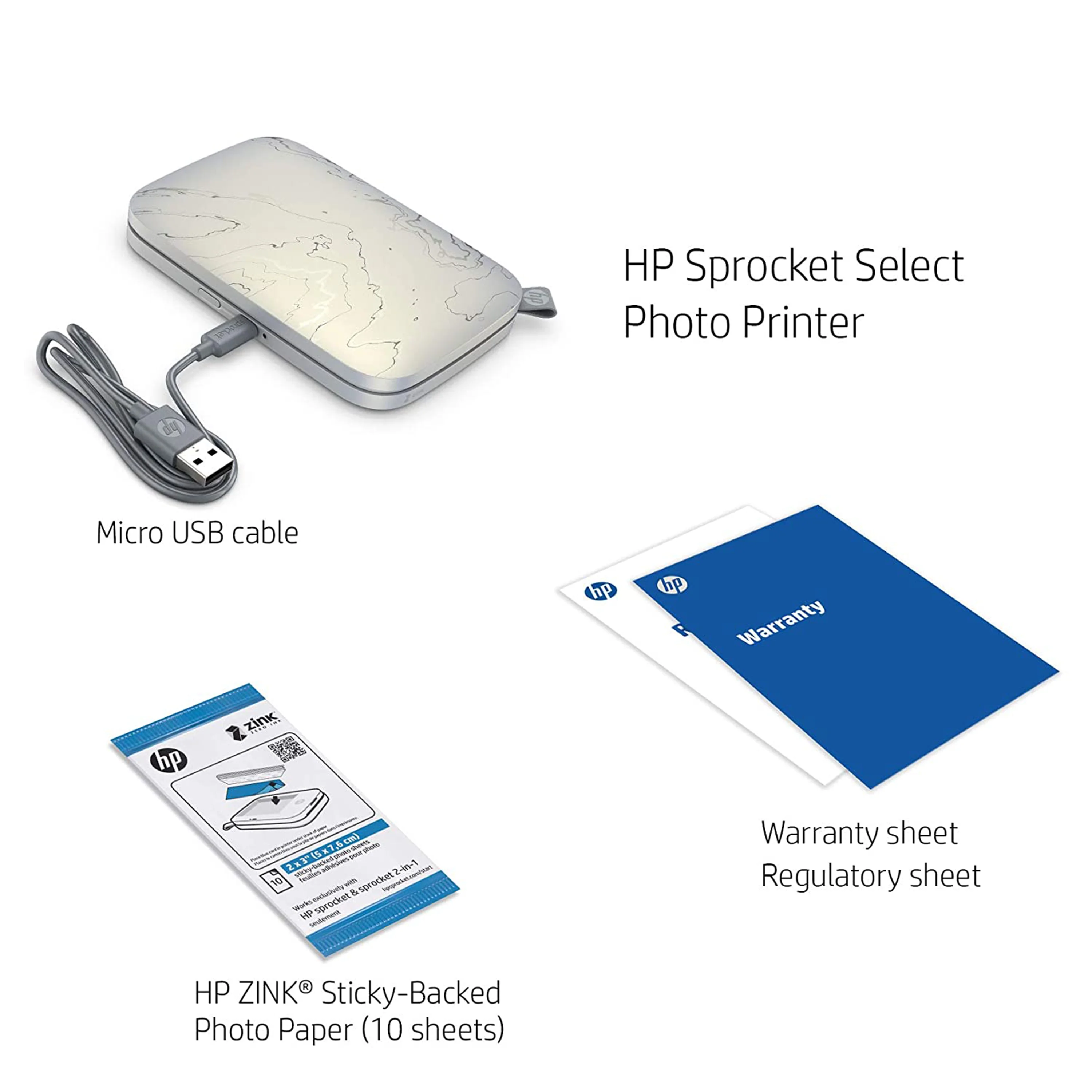 HP Sprocket Select Portable Instant Photo Printer 2.3"x3.4” - Image 3