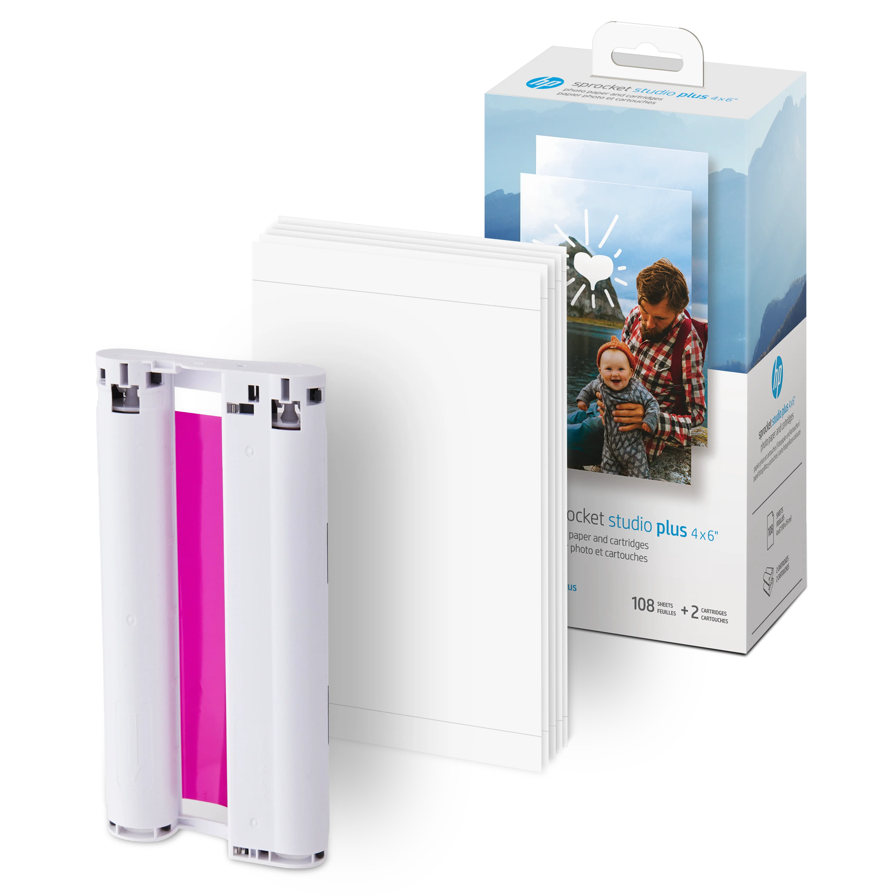 HP Sprocket Studio Plus WiFi Printer Prints 4x6 - Starter Bundle - Image 3