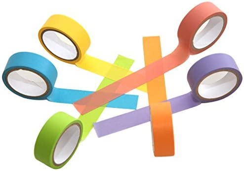Washi Tape Set with Full Rainbow Of Pastel Colors - Image 3